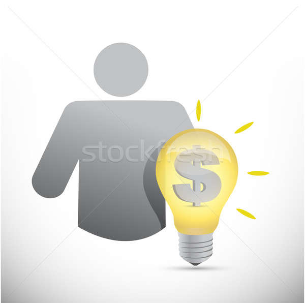 Avatar with great business ideas Stock photo © alexmillos
