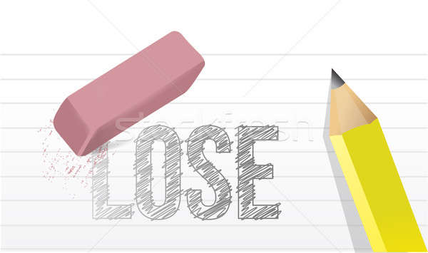 Erase loses concept illustration design Stock photo © alexmillos
