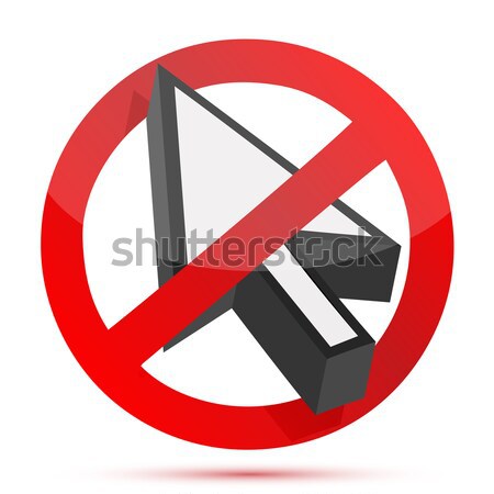 Guns are prohibited sign illustration design over white Stock photo © alexmillos