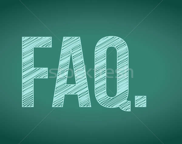 FAQ. frequently ask questions concept Stock photo © alexmillos