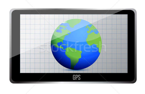 GPS world tracker 3D concept Stock photo © alexmillos