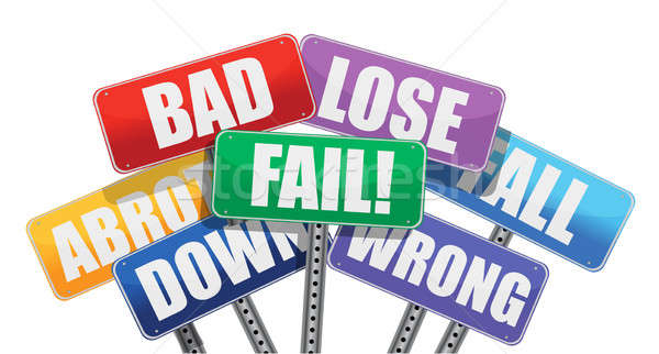 bad result signs concept illustration design Stock photo © alexmillos