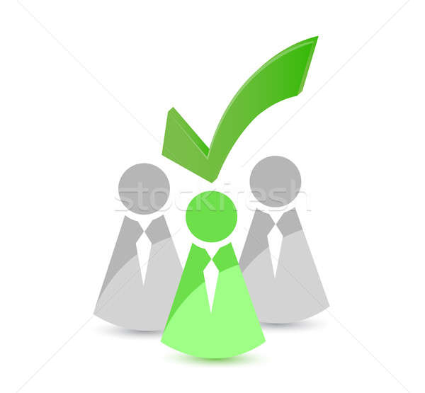 icon leader selected illustration design over a white background Stock photo © alexmillos