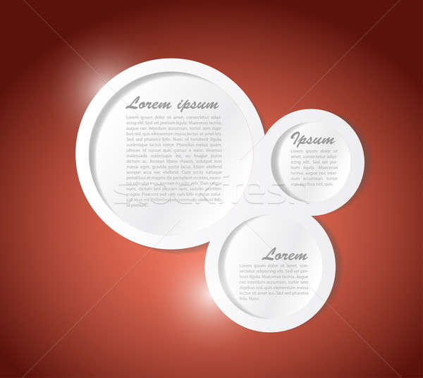 Text communication bubbles template illustration Stock photo © alexmillos