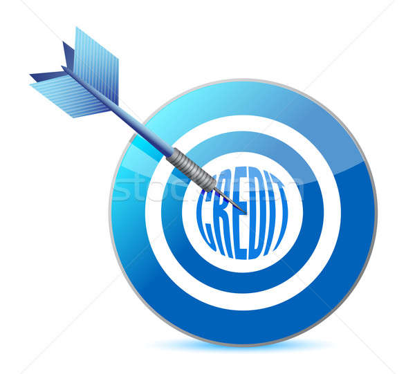 target credit concept illustrations design Stock photo © alexmillos