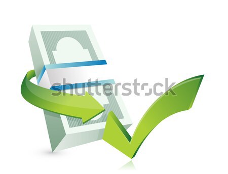 Yellow computer folder on white background. Isolated 3d image Stock photo © alexmillos