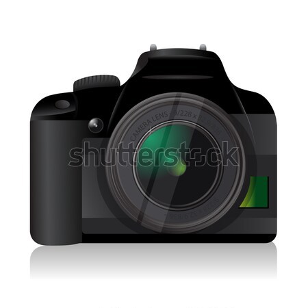 high quality camera illustration design over a white background Stock photo © alexmillos