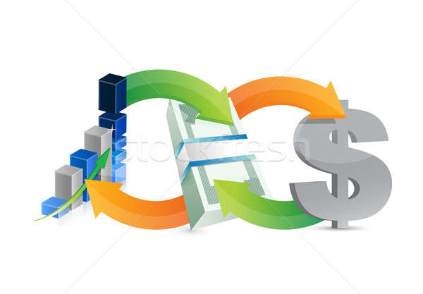 business money making diagram concept Stock photo © alexmillos