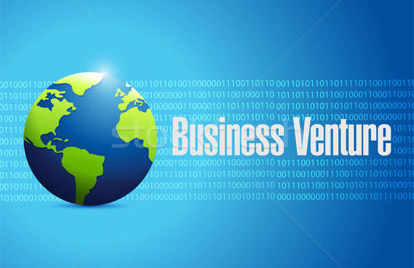 business venture binary sign concept Stock photo © alexmillos