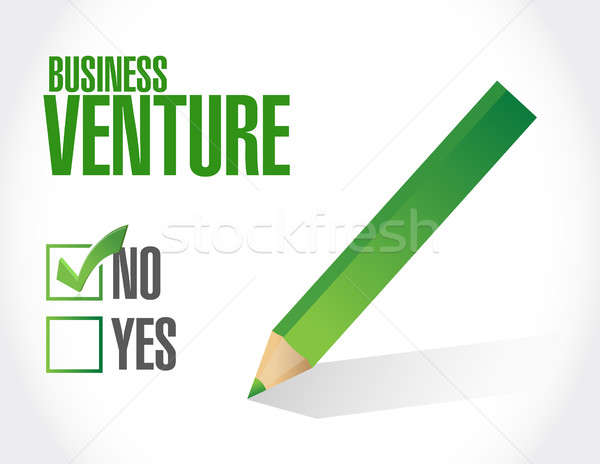Keine Business Unternehmen Genehmigung Zeichen Illustration Stock foto © alexmillos