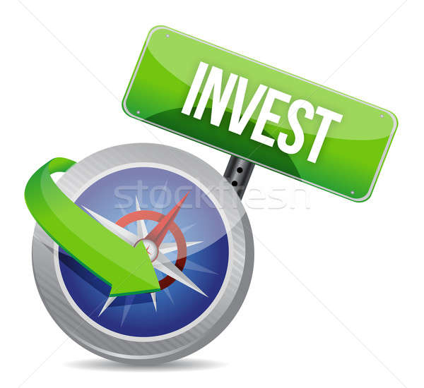 invest on a compass Stock photo © alexmillos