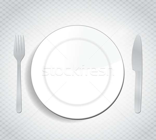 ready to serve food. concept illustration Stock photo © alexmillos