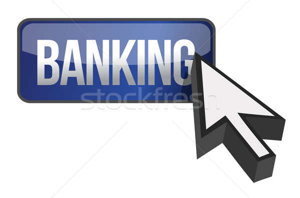 Online banking button  Stock photo © alexmillos