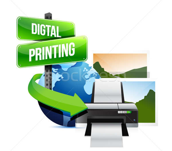 Digital printing concept  Stock photo © alexmillos