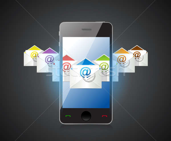 Online inbox emails technology Stock photo © alexmillos
