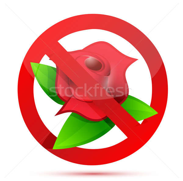 No flowers illustration design Stock photo © alexmillos