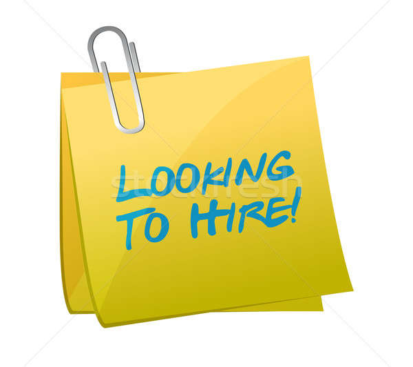 looking to hire post illustration design Stock photo © alexmillos