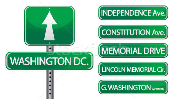 washington dc important streets and roads  Stock photo © alexmillos