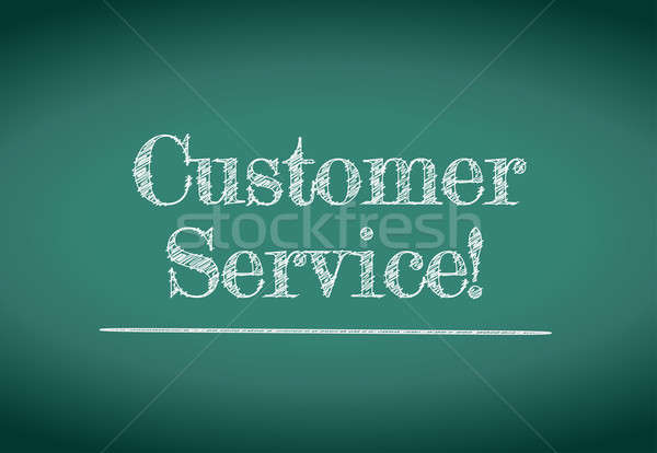 customer service illustration design over a white background Stock photo © alexmillos