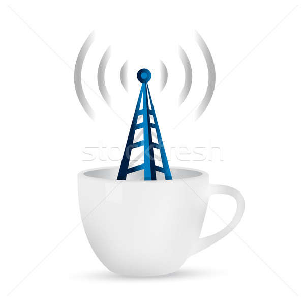 Internet Hotspot, illustration design Stock photo © alexmillos