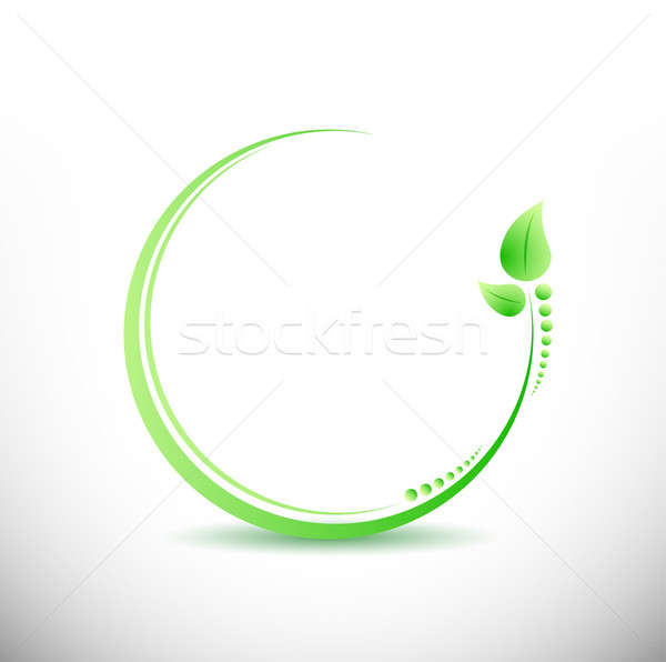 Fitness business yoga symbool illustratie ontwerp Stockfoto © alexmillos