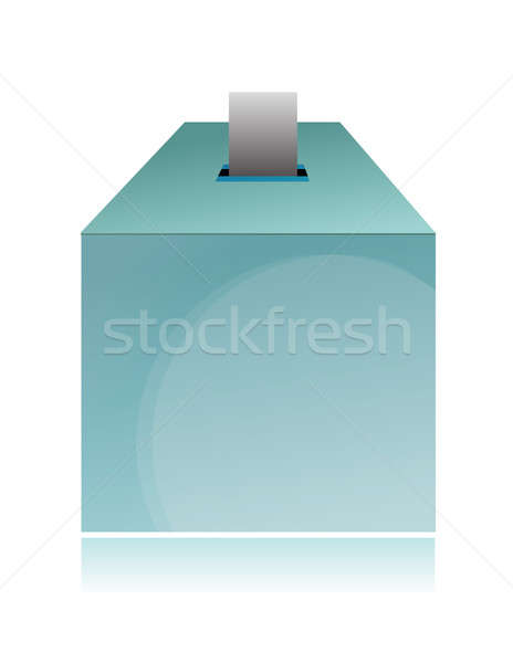 Ballot box isolated on white Stock photo © alexmillos