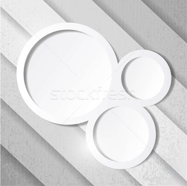 white paper lines and circles ready for your customization. illu Stock photo © alexmillos