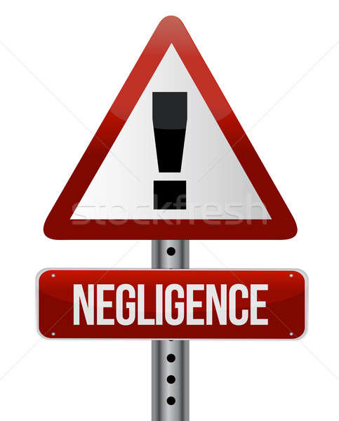 Stock photo: negligence sign illustration design over a white background