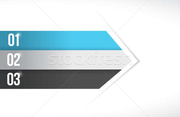 business color lines arrow for customization info graphics. illu Stock photo © alexmillos