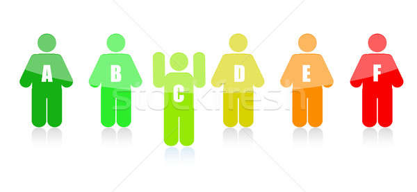 Leader standing out concept illustration design Stock photo © alexmillos