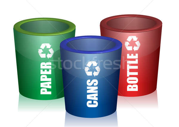 Imagine de stoc: Colorat · colectie · reciclaţi · deşeuri · hârtie · albastru
