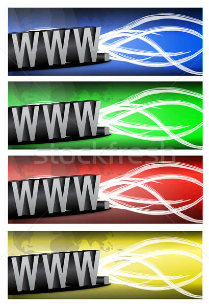 Cor variação internet fios negócio tecnologia Foto stock © alexmillos