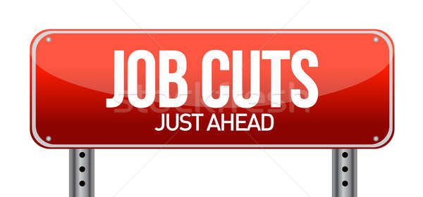 Job cuts illustration design over a white background Stock photo © alexmillos
