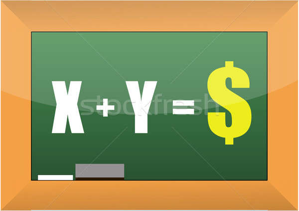 x and y equation to success illustration design Stock photo © alexmillos