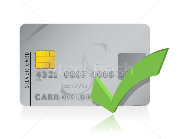 approve Credit Card illustration design Stock photo © alexmillos