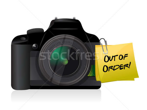 camera out of order post Stock photo © alexmillos