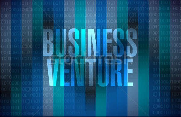 business venture binary sign concept Stock photo © alexmillos