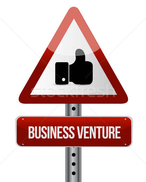 business venture like road sign concept Stock photo © alexmillos
