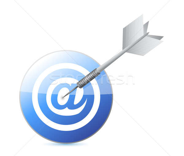 online target illustration design over a white background Stock photo © alexmillos