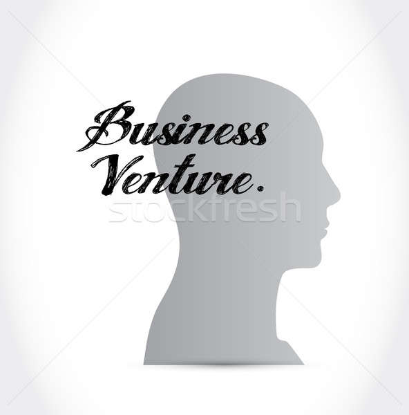 Сток-фото: бизнеса · предприятие · ума · знак · иллюстрация · дизайна