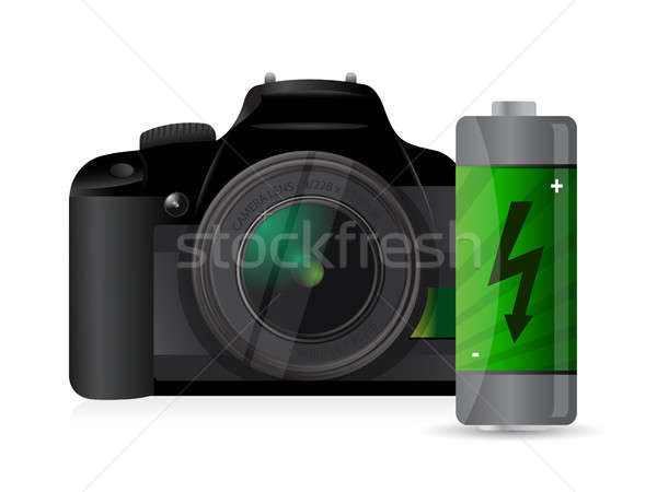 camera and battery Stock photo © alexmillos