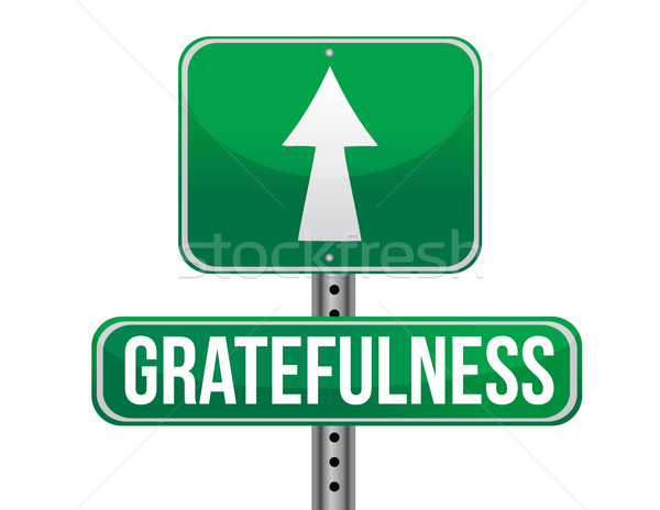 gracefulness road sign illustration design over a white backgrou Stock photo © alexmillos