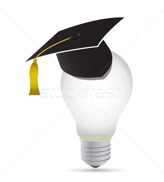 light bulb education graduation concept Stock photo © alexmillos