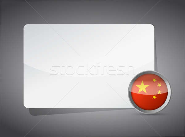 Stock photo: china presentation board illustration design graphic background