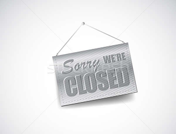 We Are Closed Sign - Closed retail store  Stock photo © alexmillos