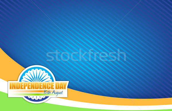 Indian flag. independence day design Stock photo © alexmillos