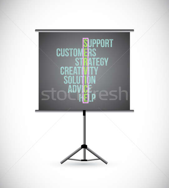 Customer Service Concept illustration design Stock photo © alexmillos
