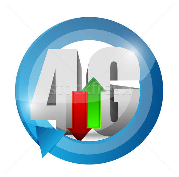 4g connection. illustration design over Stock photo © alexmillos