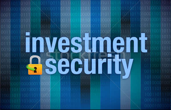 Protection concept investment security binary Stock photo © alexmillos