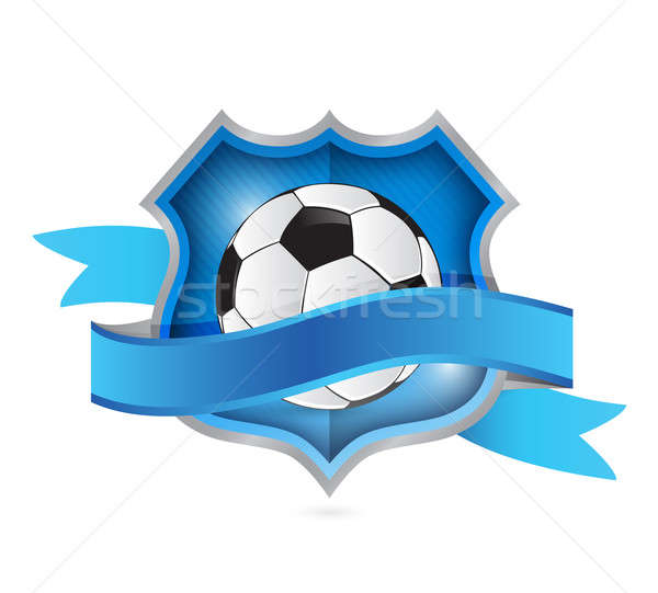 [[stock_photo]]: Football · bouclier · sceau · illustration · design · blanche